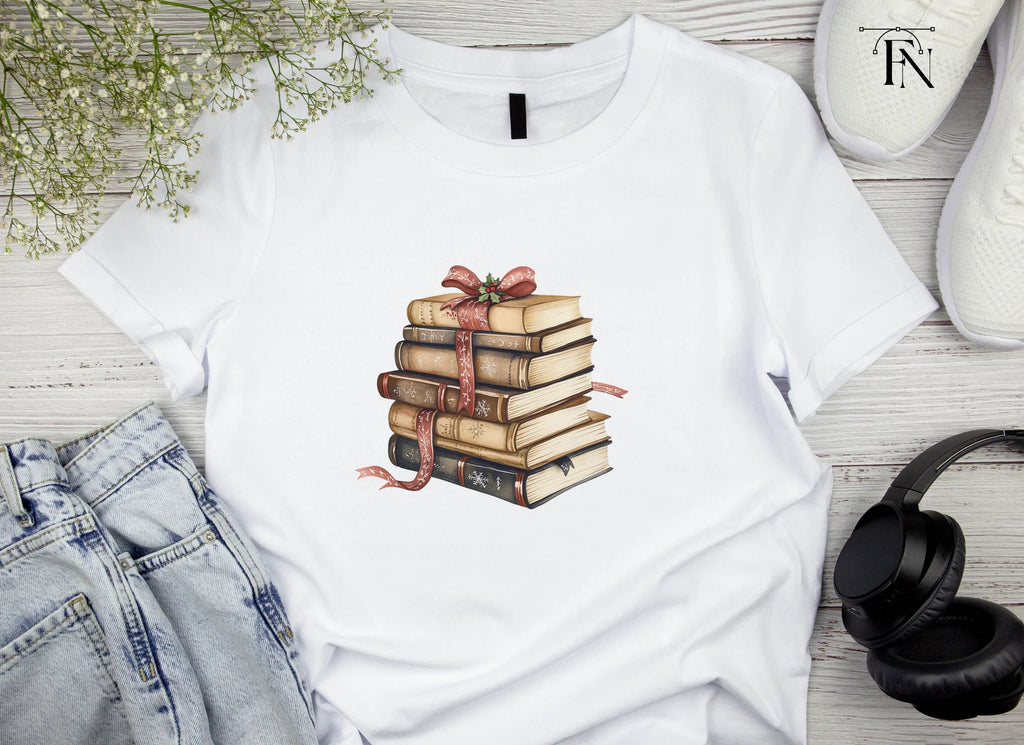 Holiday Book Stacks Clipart Bundle