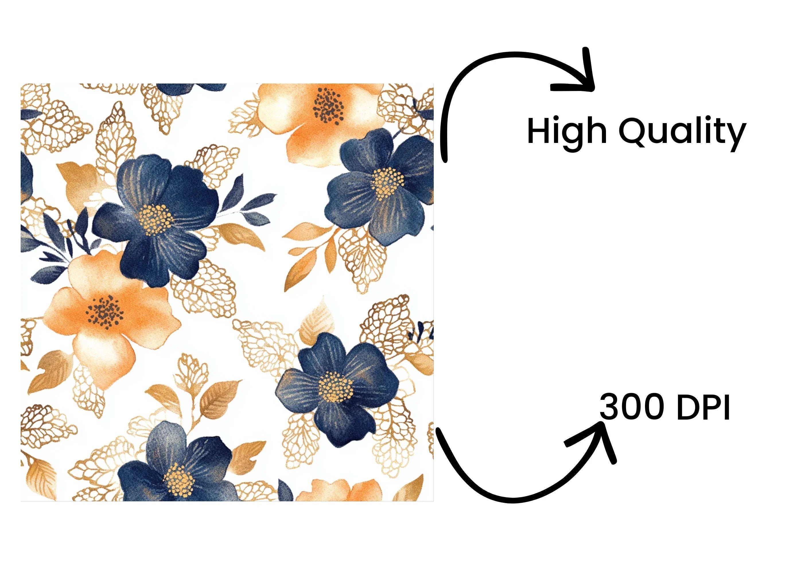 Floral Seamless Pattern Clipart Bundle