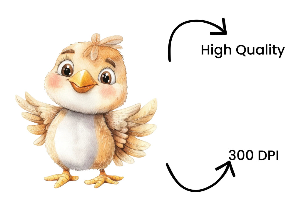 Cute Baby Chick Clipart Bundle