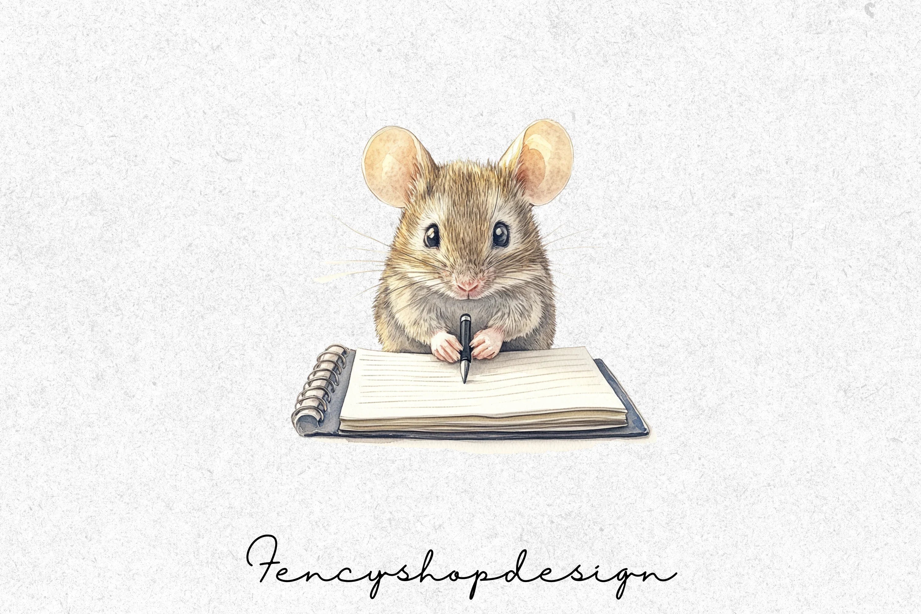 Adorable Mice Learning Clipart Bundle