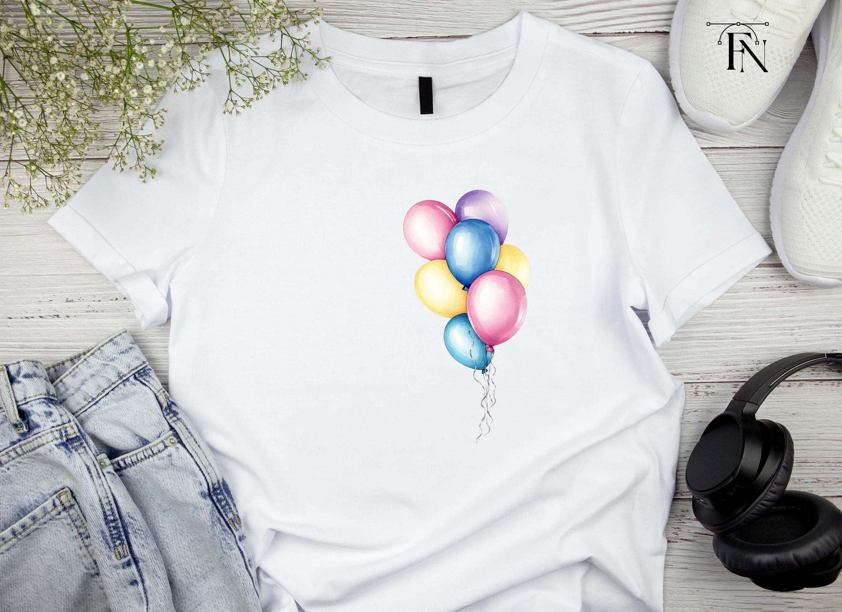 Party Balloons Clipart Bundle