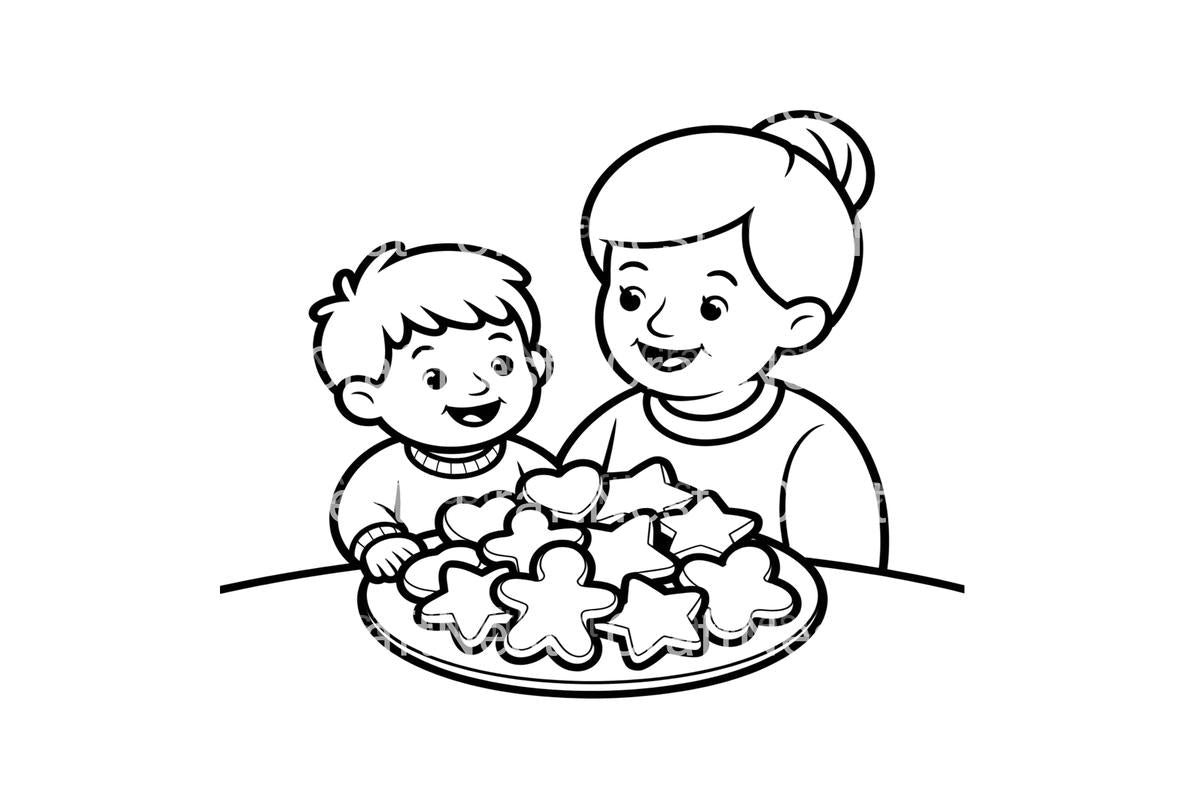 Gingerbread Cookies Coloring Books
