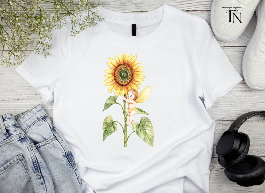 Sunflower Fairies Clipart Bundle