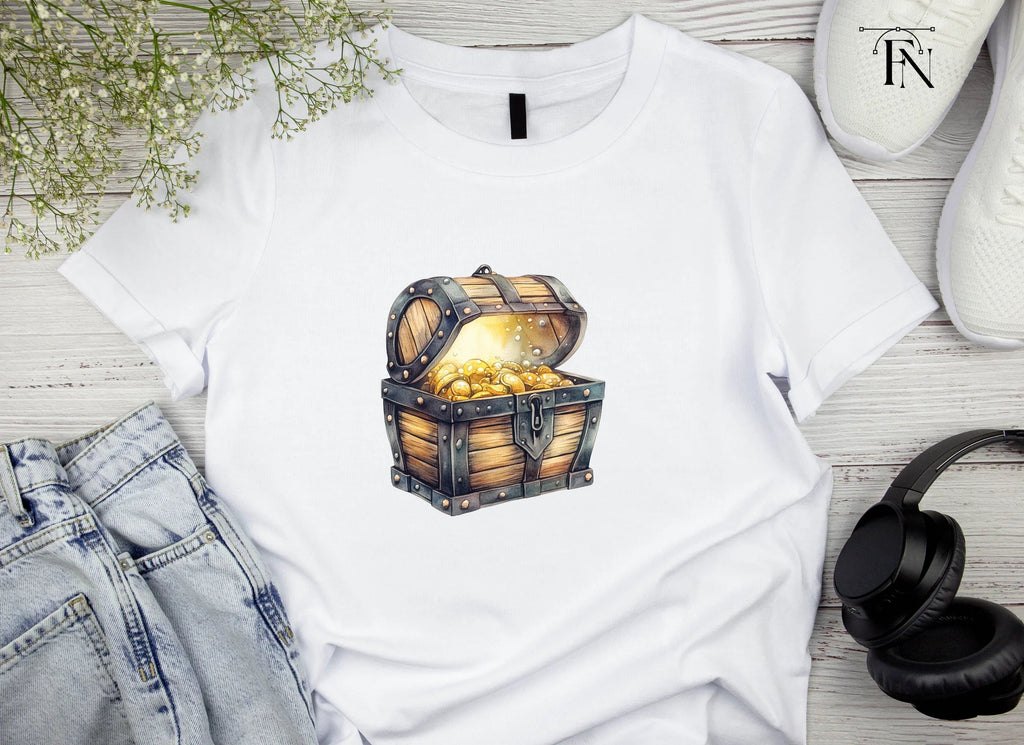 Glowing Treasure Chest Clipart Bundle