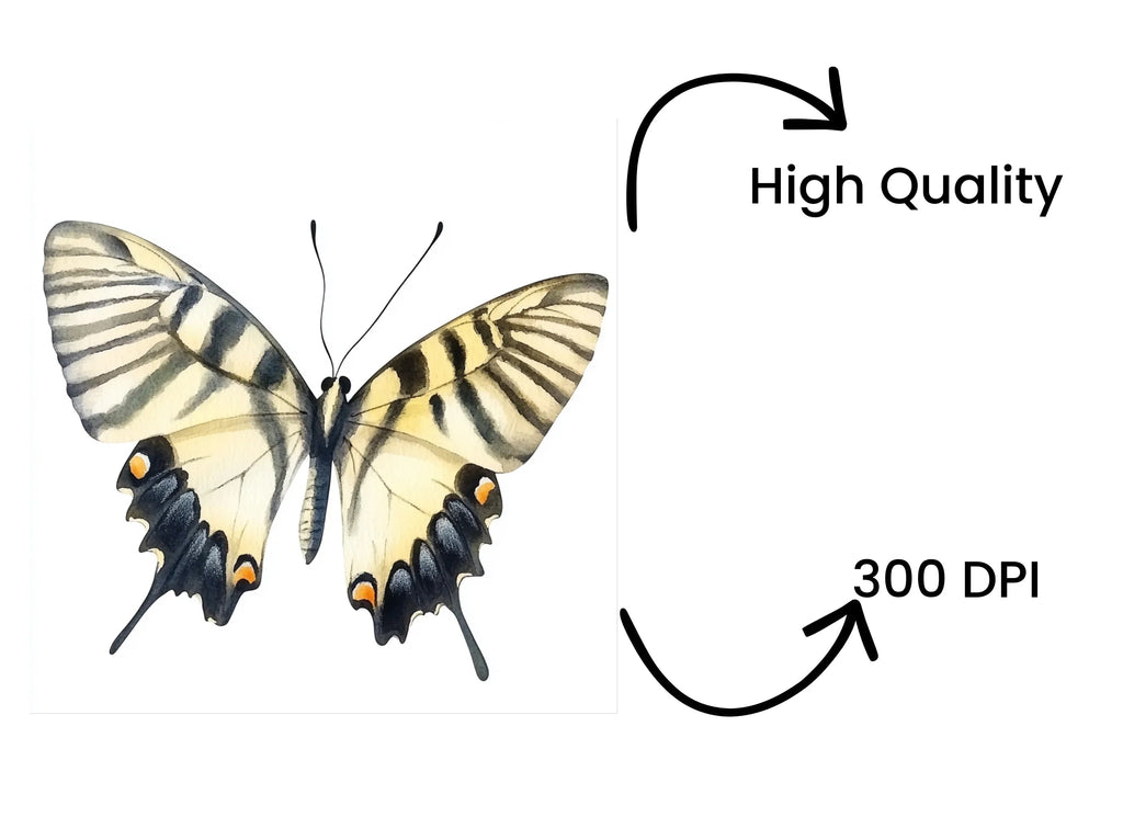 Elegant Swallowtail Butterfly Clipart Bundle