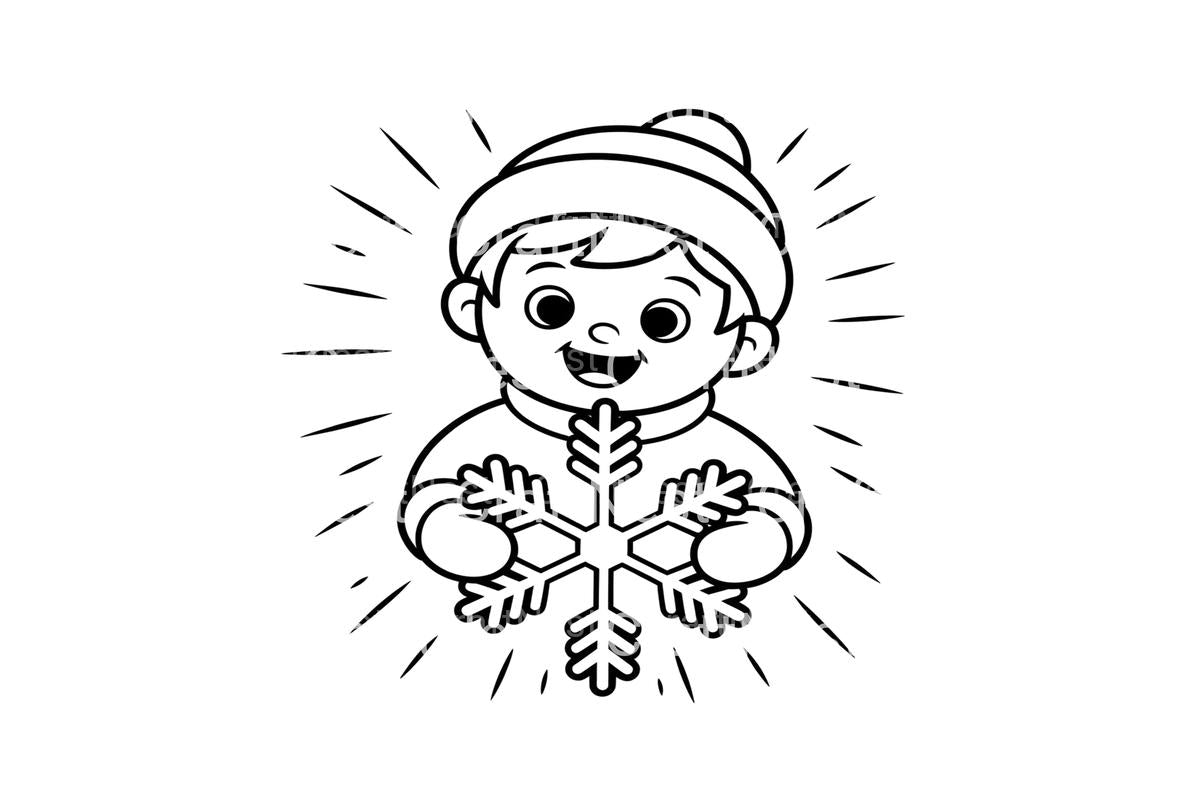 Kids Snowflakes Coloring Books