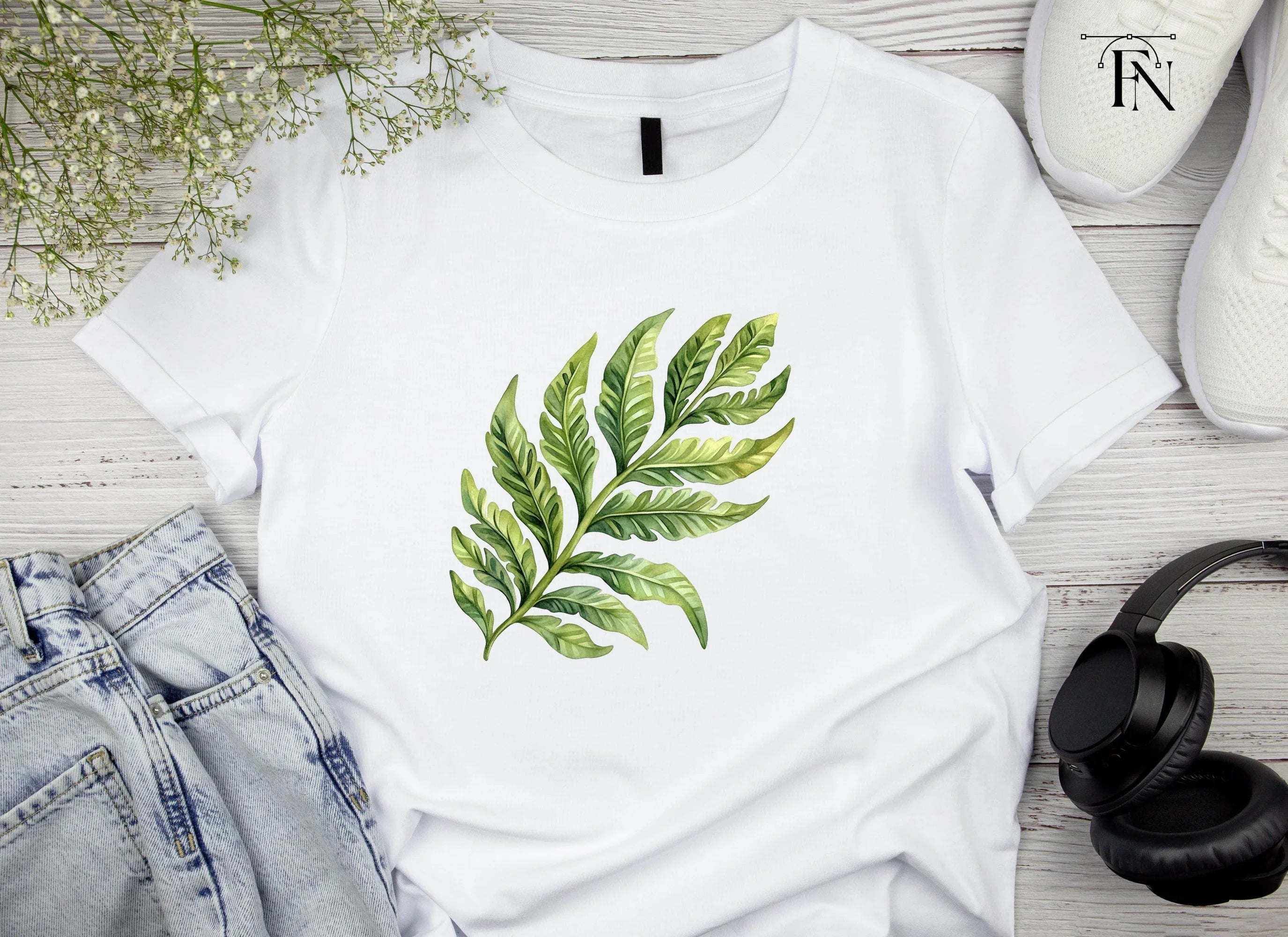 Fern Leaves Clipart Bundle