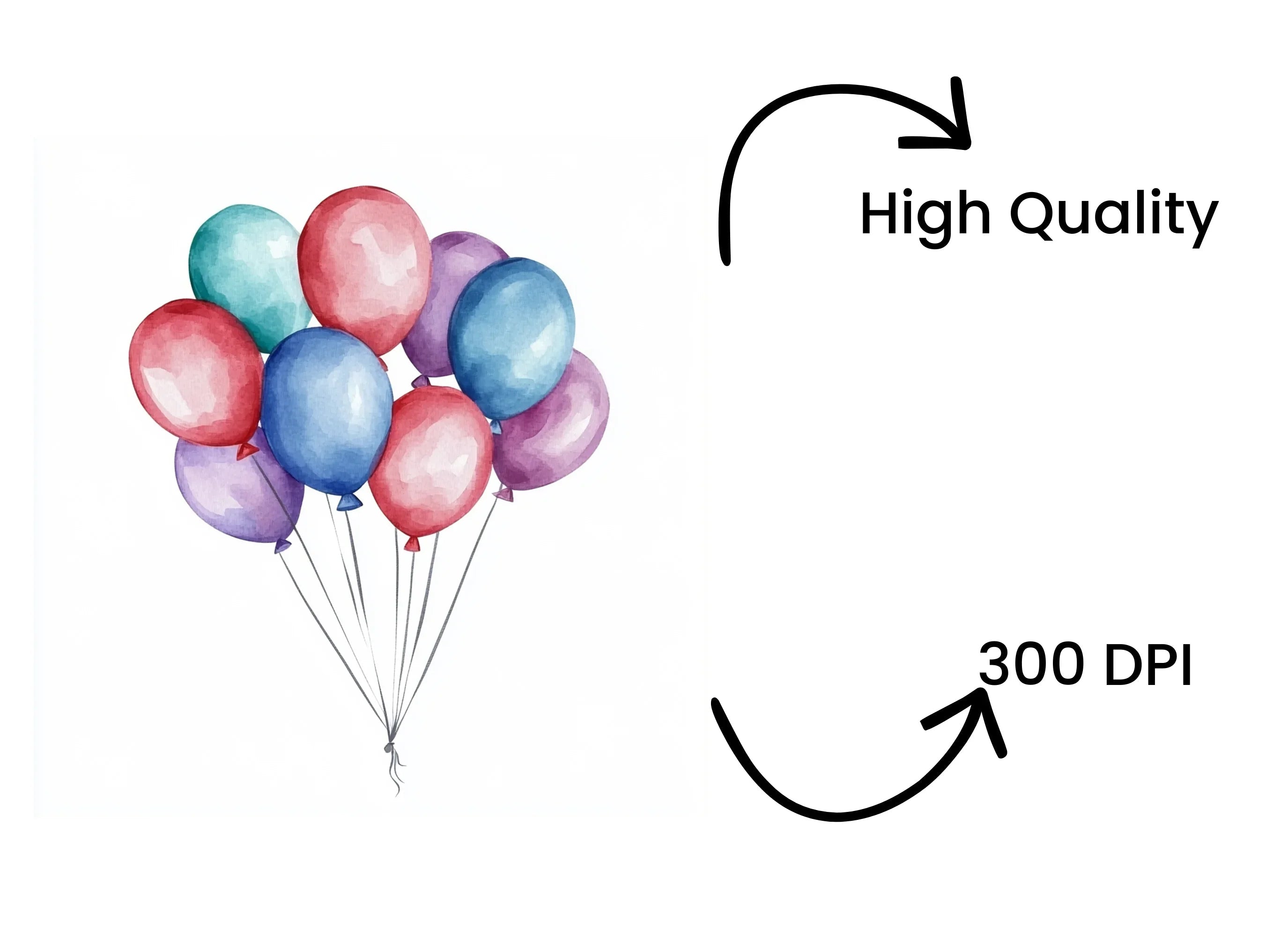 Balloon Clipart Bundle