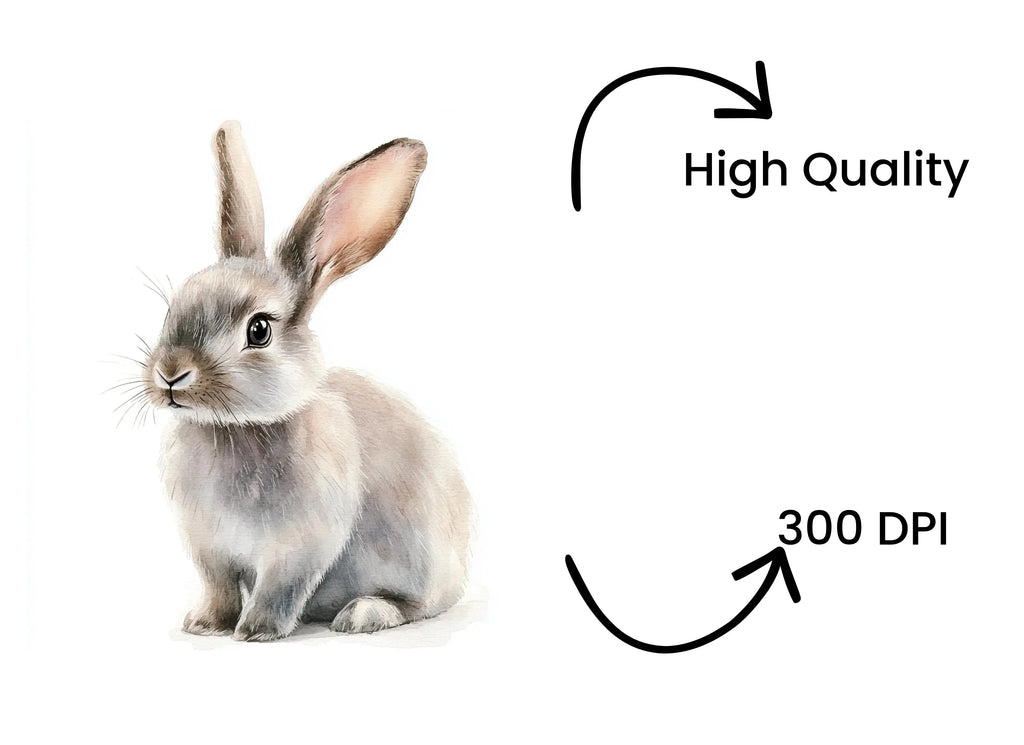Charming Baby Bunny Clipart Bundle