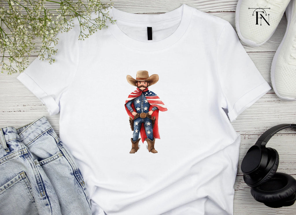 American Cowboy Superhero Clipart Bundle