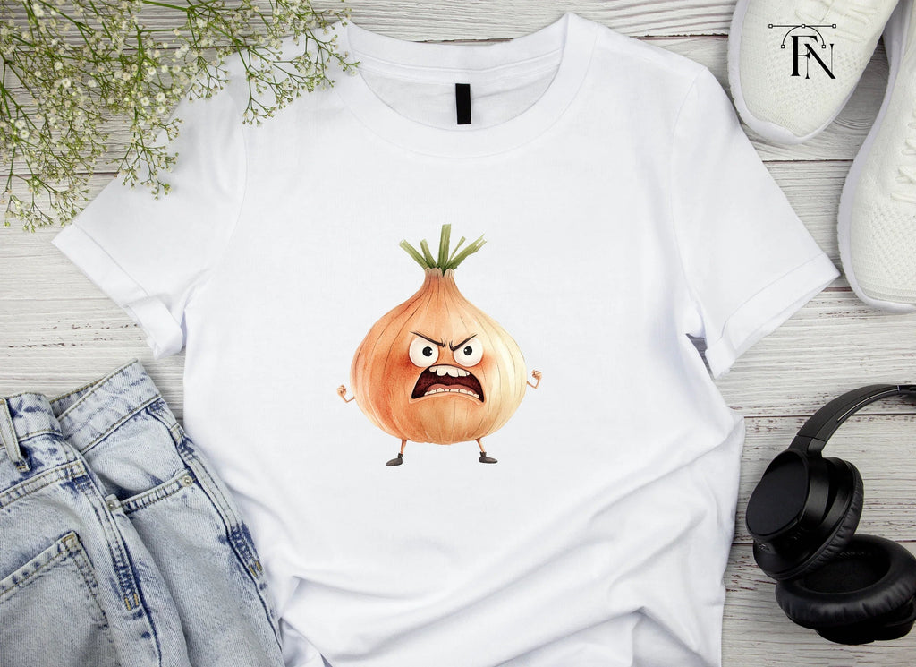 Angry Onion Cartoon Clipart Bundle