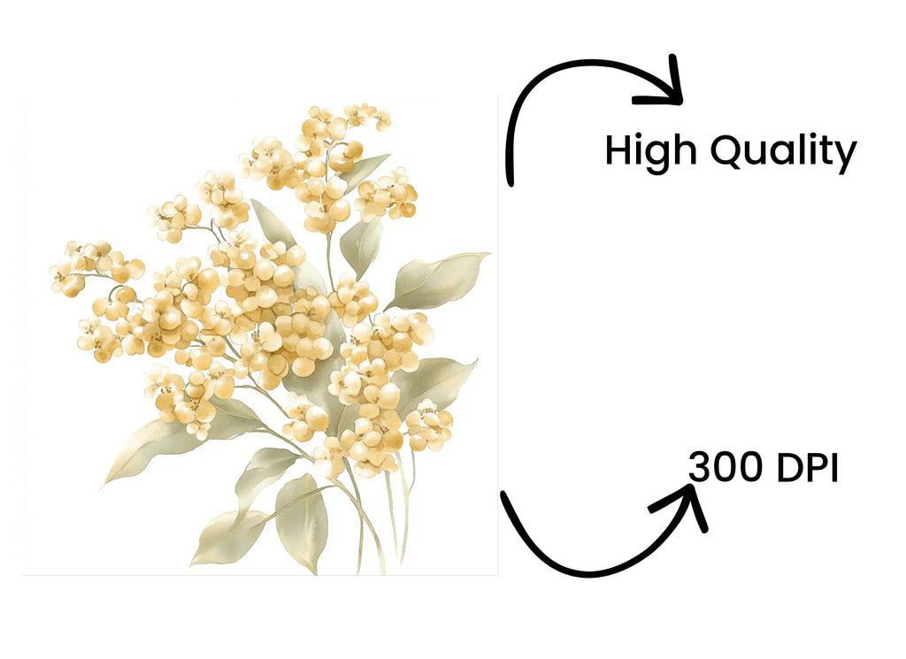 Elegant Floral Arrangement Clipart Bundle