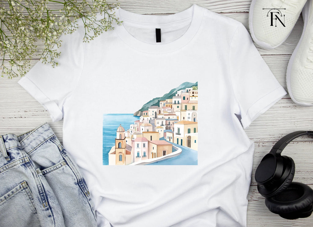 Amalfi Coast Towns Clipart Bundle