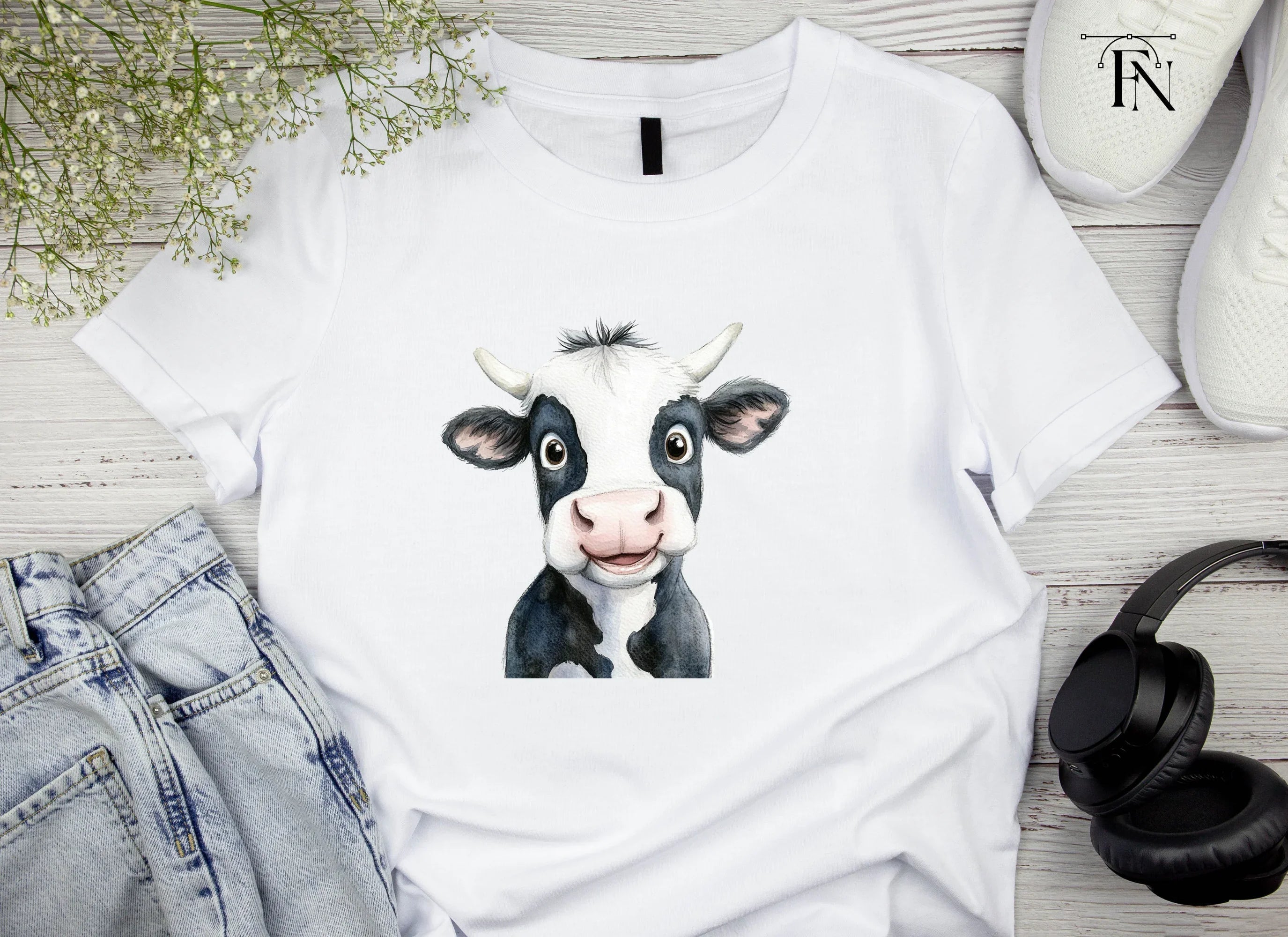 Cute Cow Clipart Bundle