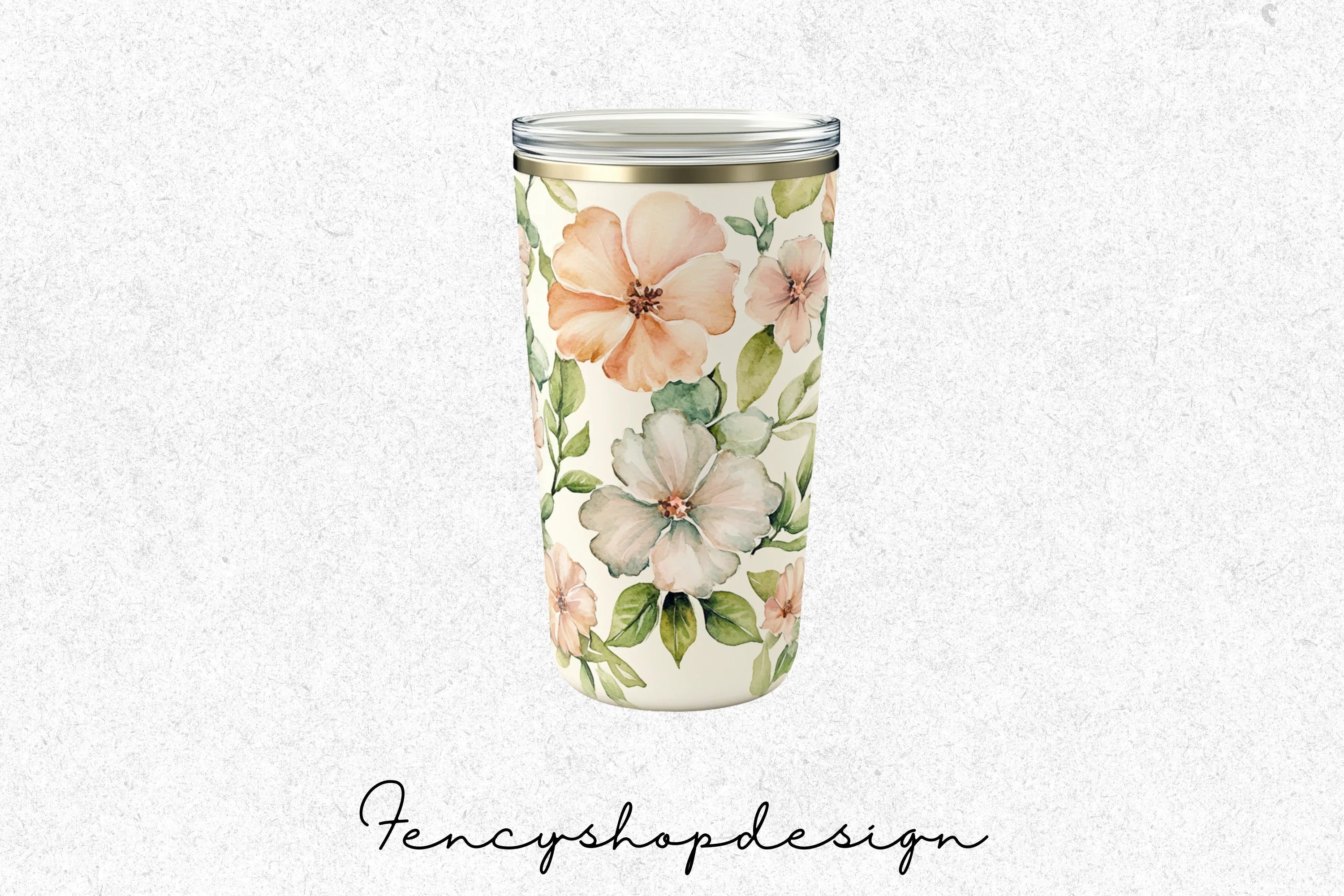 Floral Tumbler Clipart Bundle