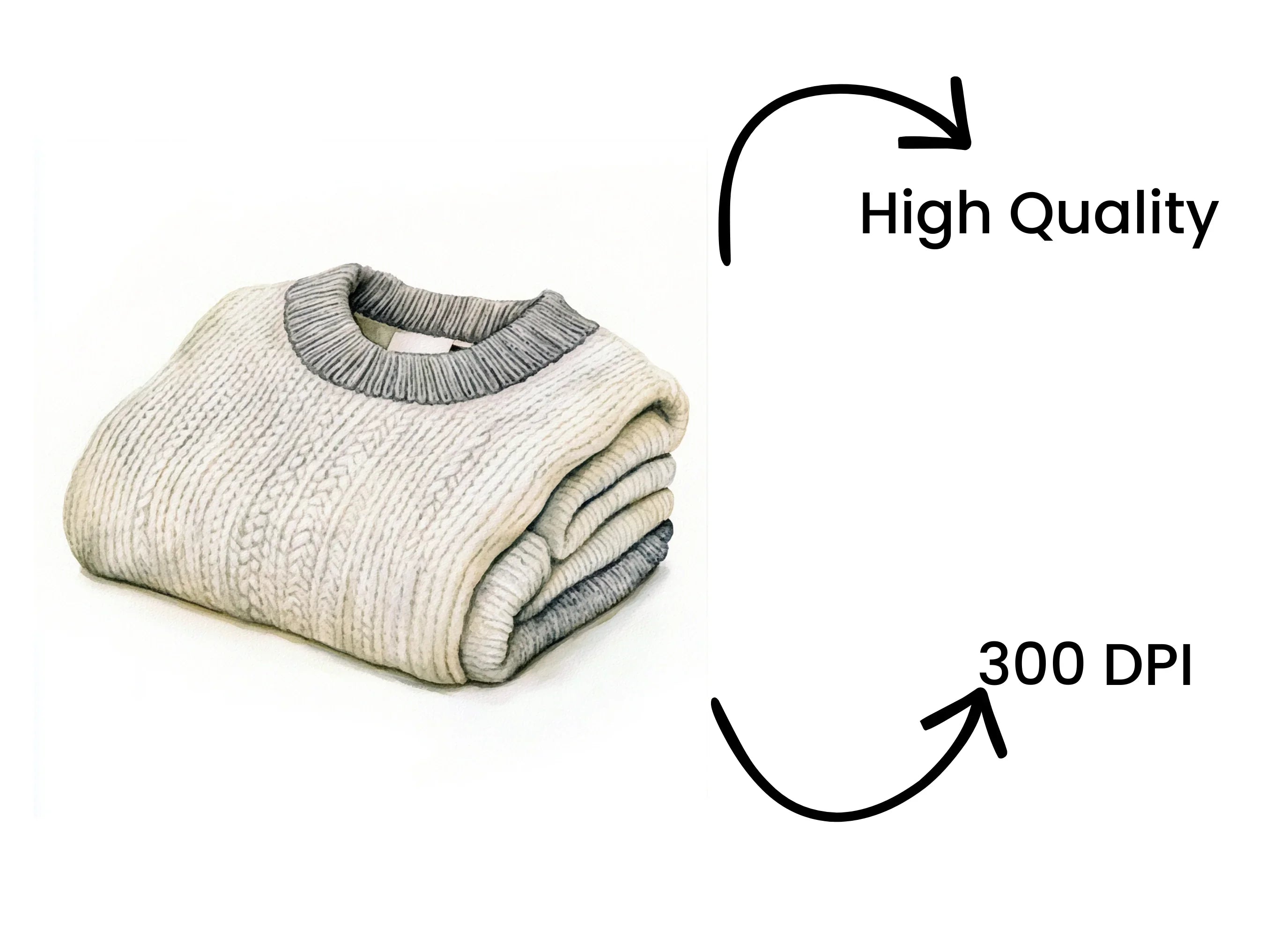 Cozy Folded Sweaters Clipart Bundle