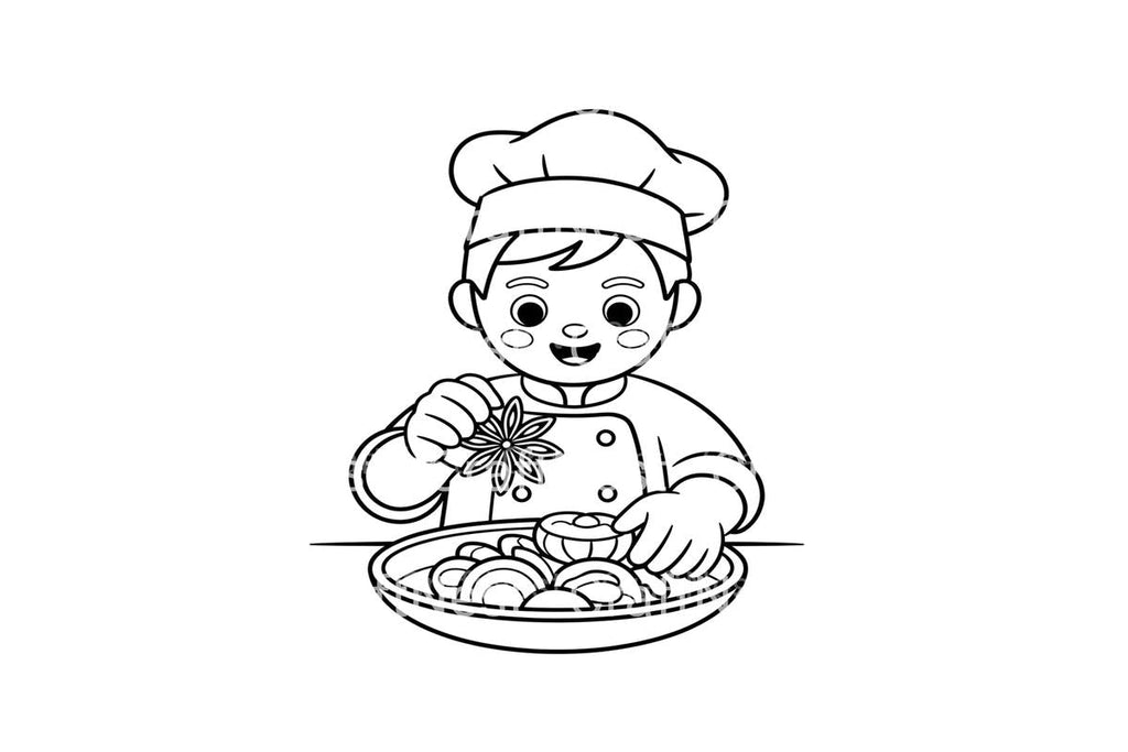 Christmas ChefFun Coloring Books