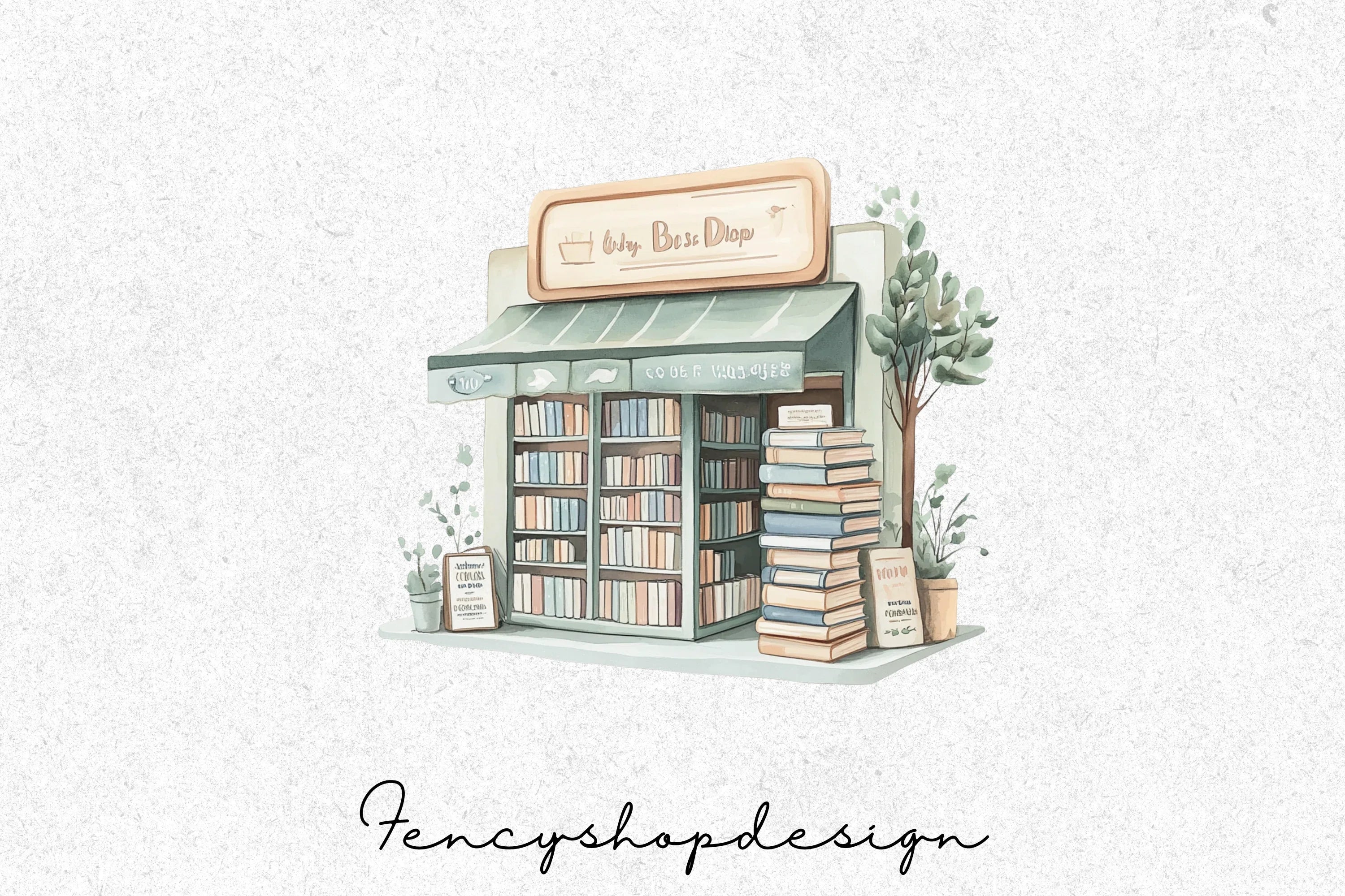 Charming Boutique Shop Clipart Bundle
