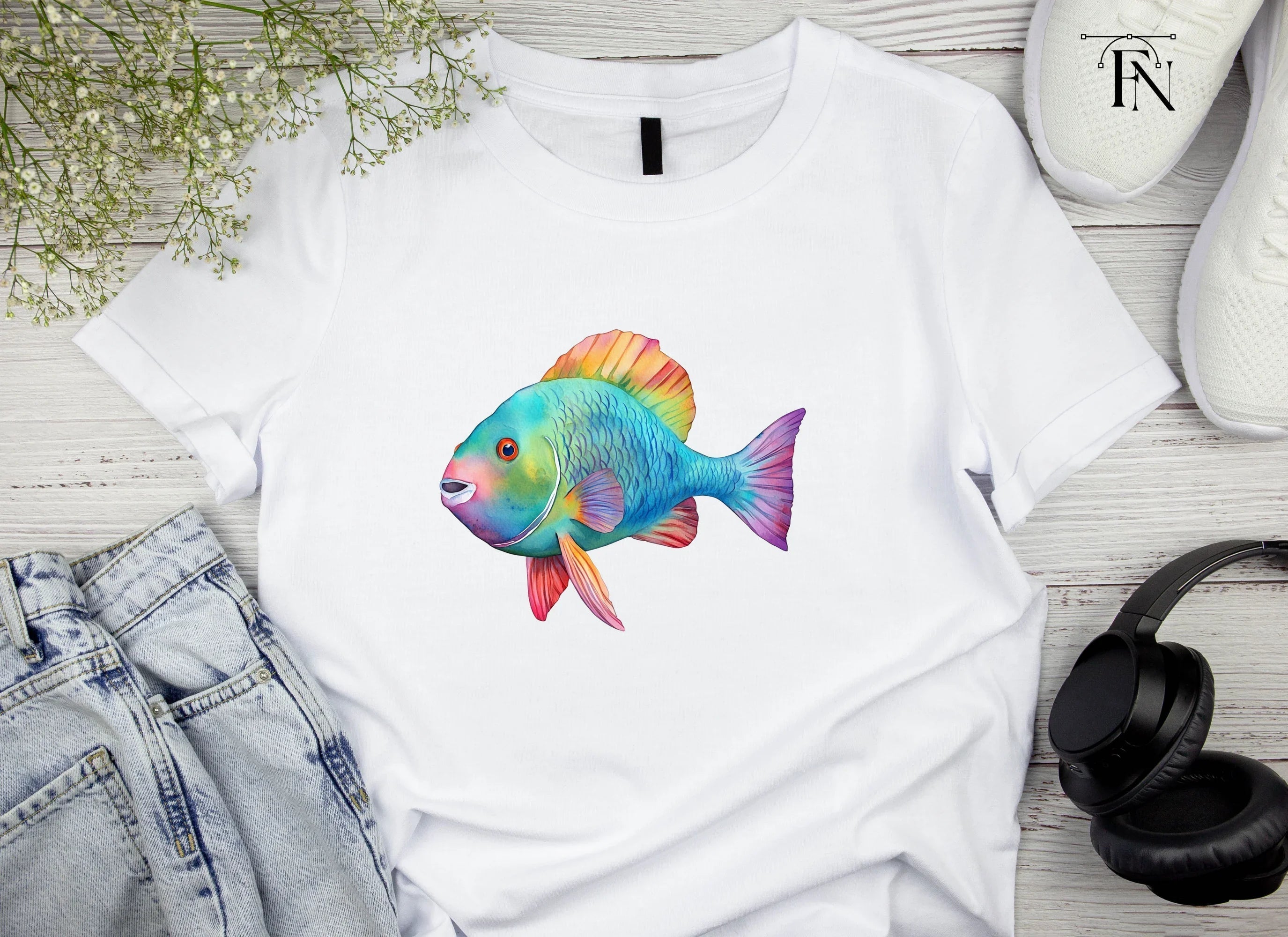 Vibrant Tropical Fish Clipart Bundle
