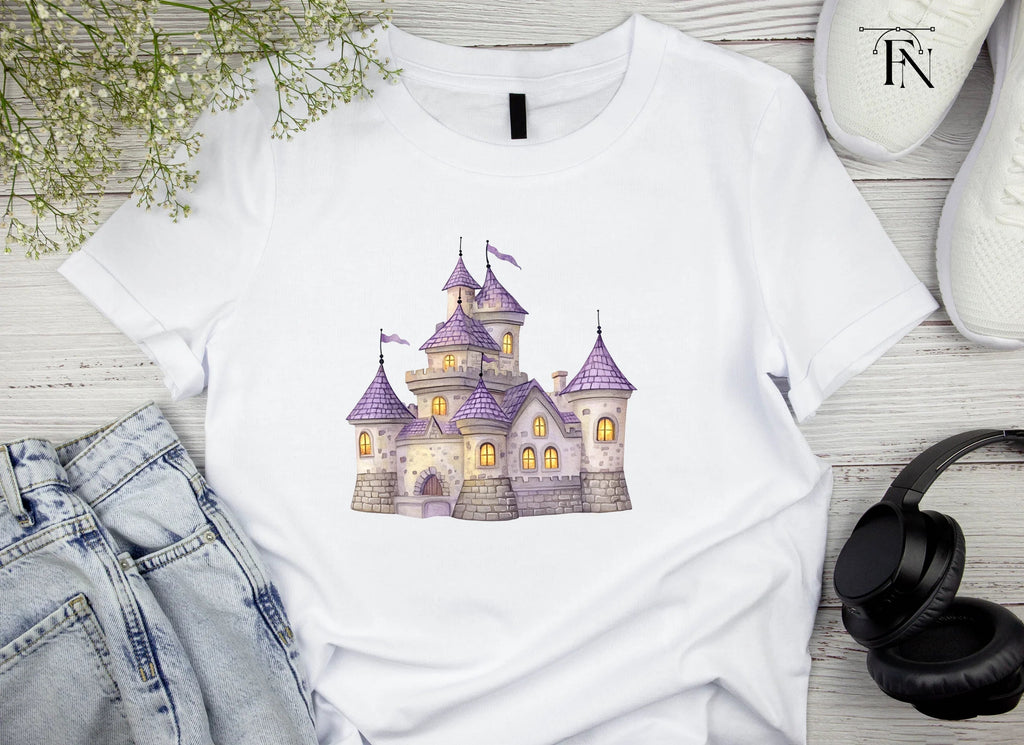 Enchanted Purple Castle Clipart Bundle