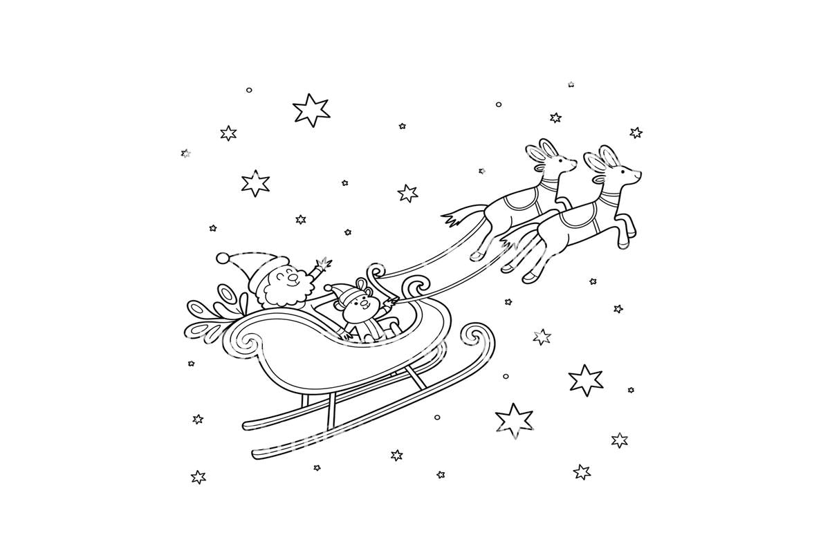 Christmas Sleigh Ride Coloring Books