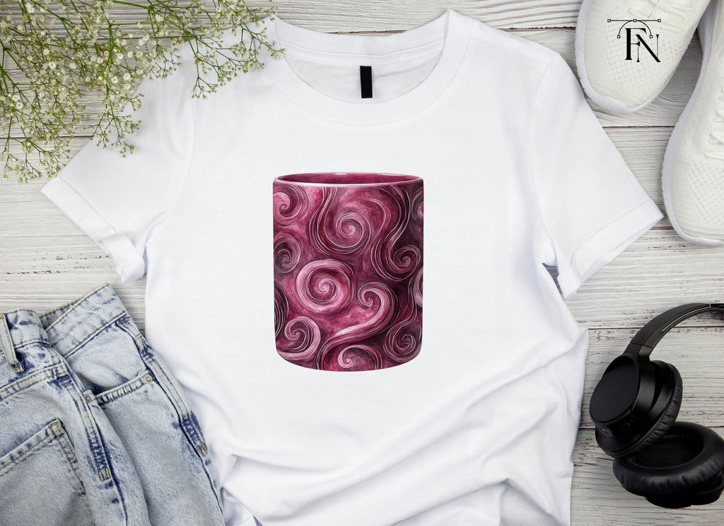 Swirls Pink Clipart Bundle