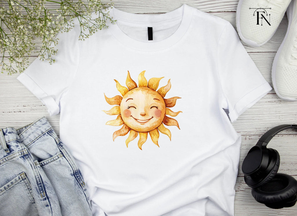 Happy Sun Faces Clipart Bundle