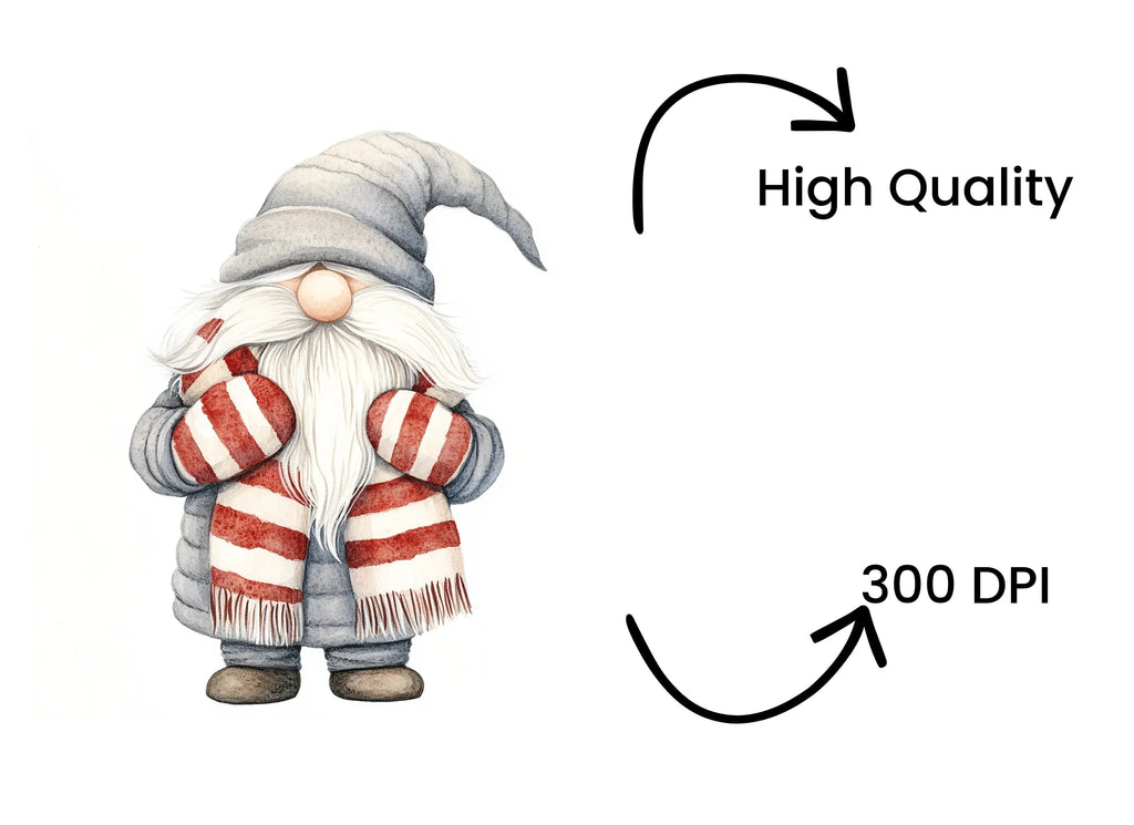 Christmas Gnomes Clipart Bundle