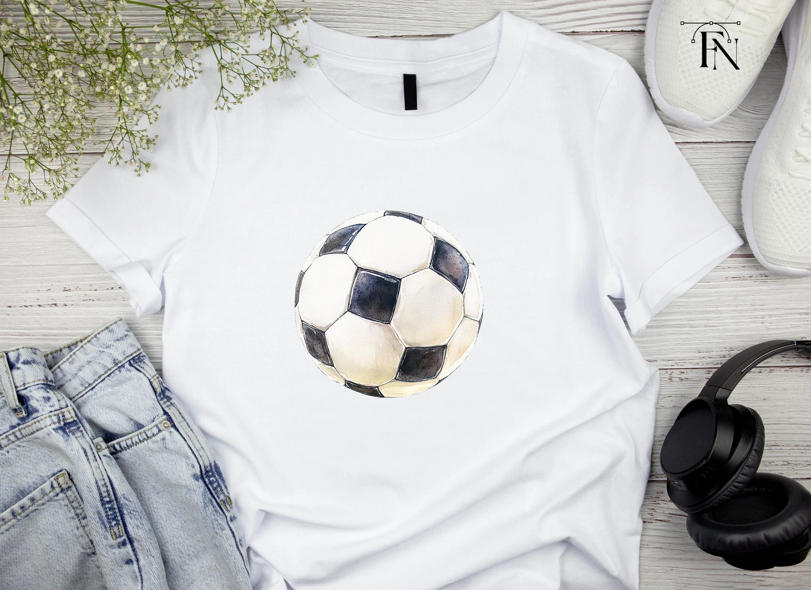 Classic Soccer Ball Clipart Bundle