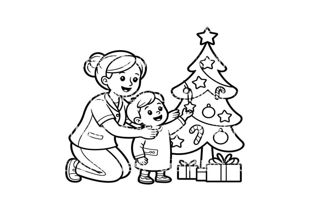 Joyful Christmas Carolers Coloring Books