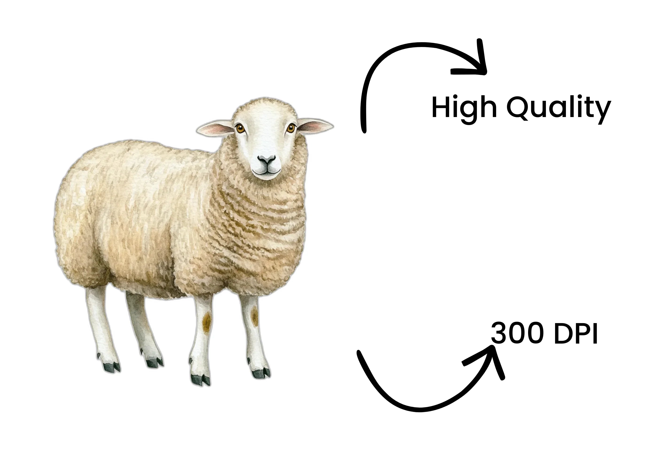 Cute Sheep Clipart Bundle