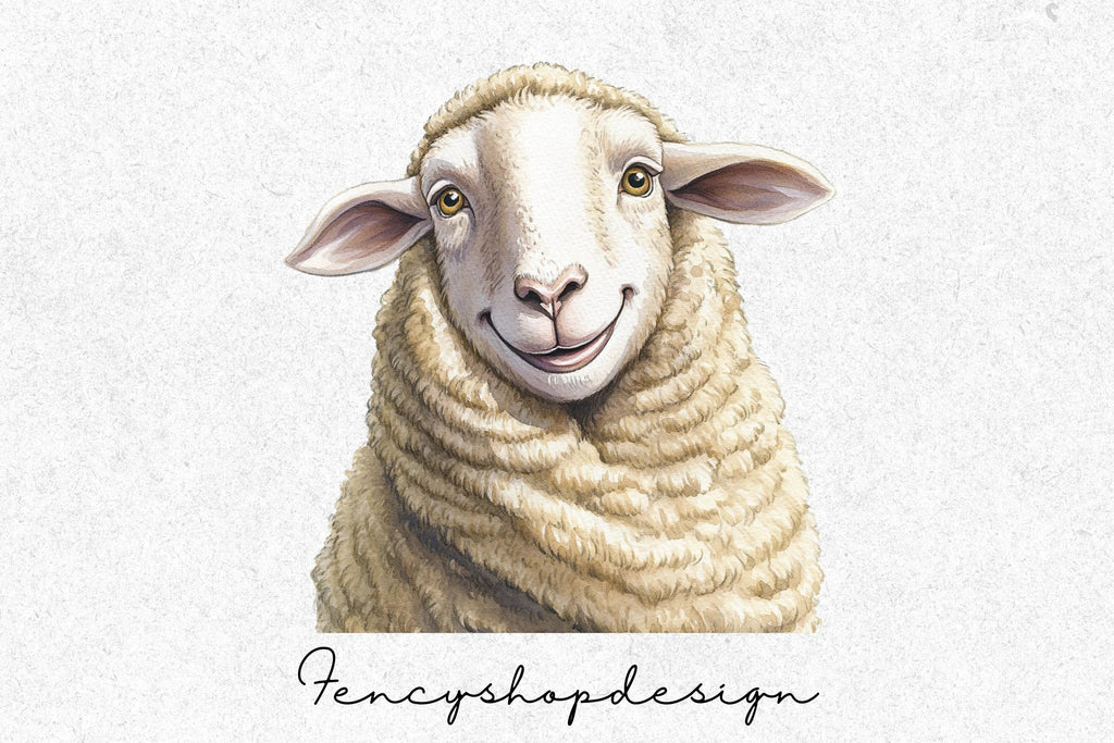 Adorable Sheep Clipart Bundle