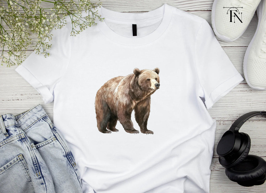 Realistic Grizzly Bear Clipart Bundle