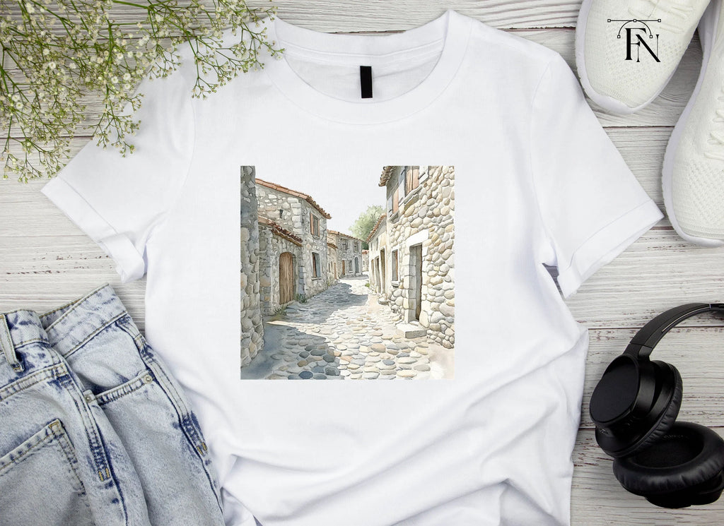 Stone Village Alleyway Clipart Bundle