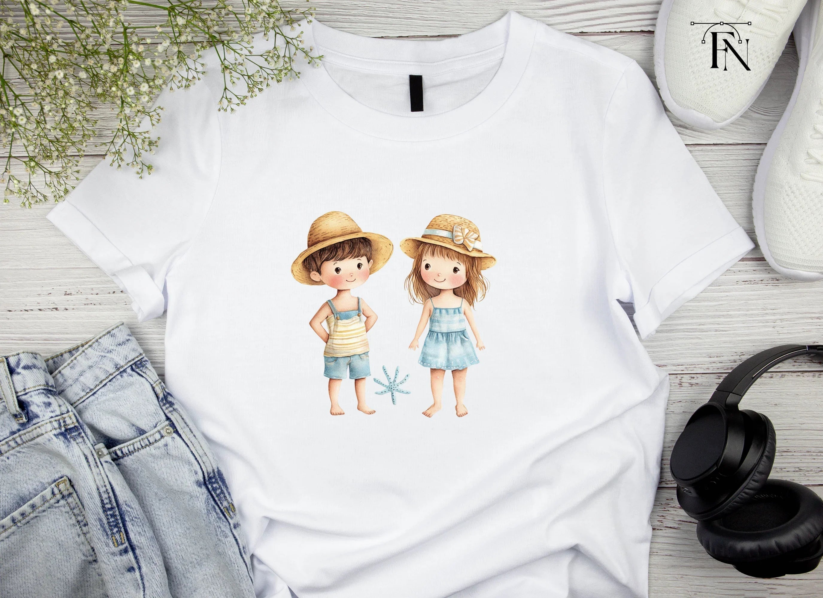 Cute Summer Kids Clipart Bundle