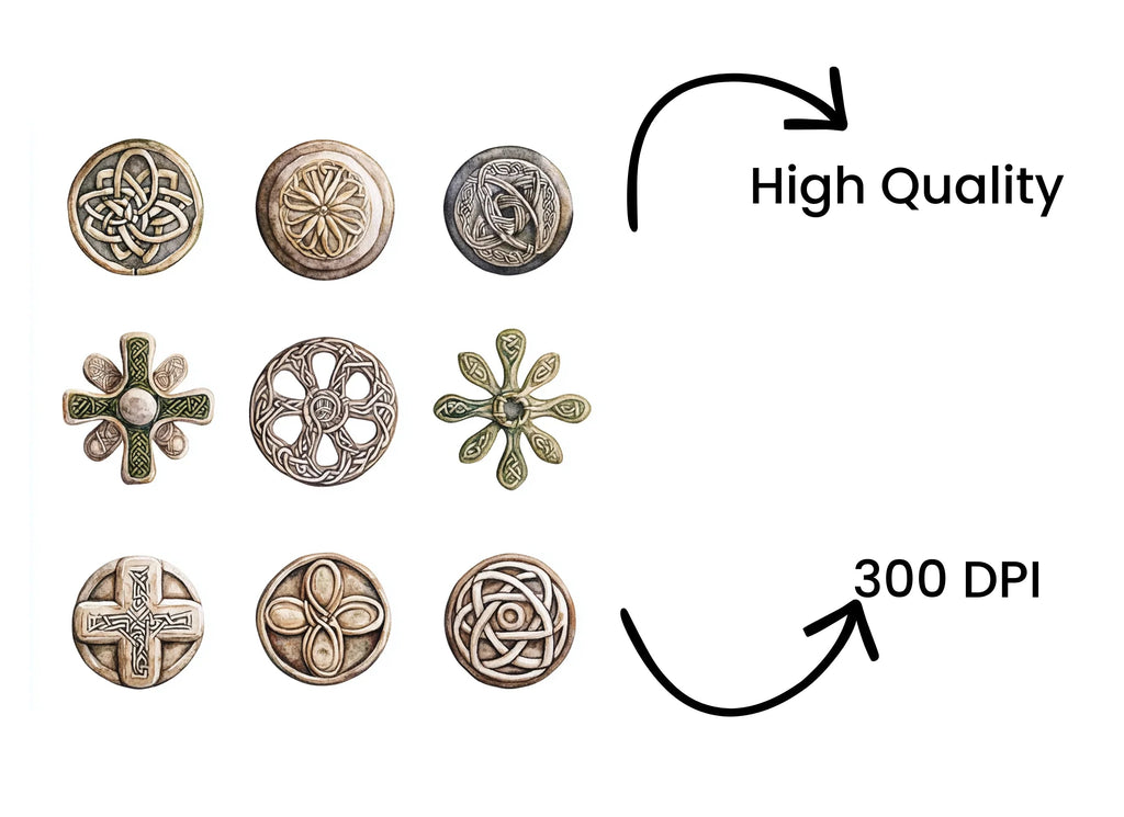 Celtic Knots and Symbols Clipart Bundle