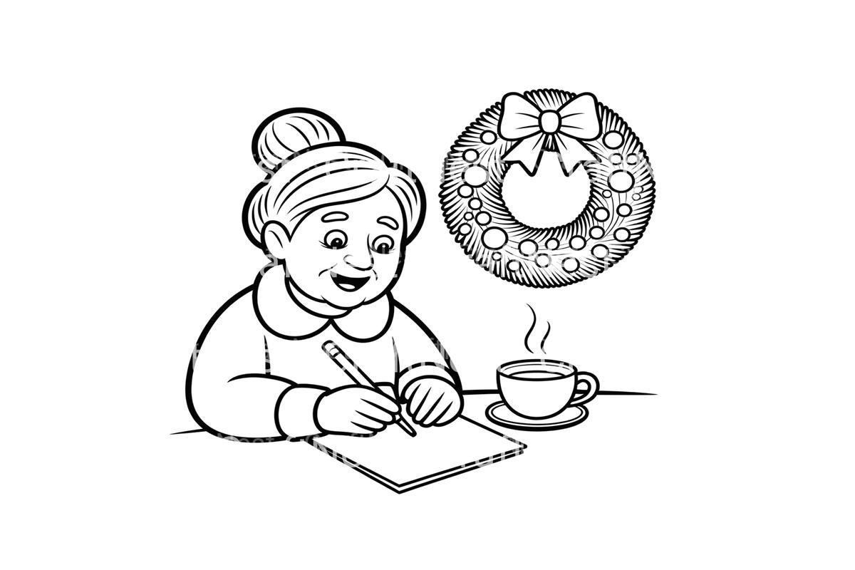 Mrs. Claus Christmas Letter Coloring Books