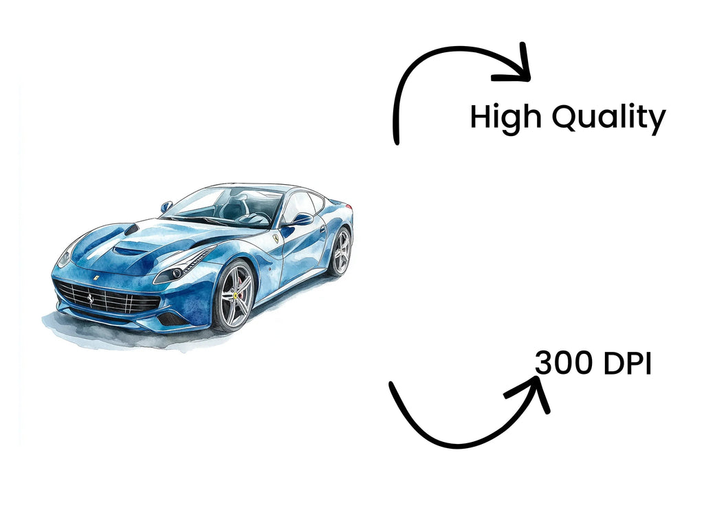 Dynamic Blue Sports Cars Clipart Bundle
