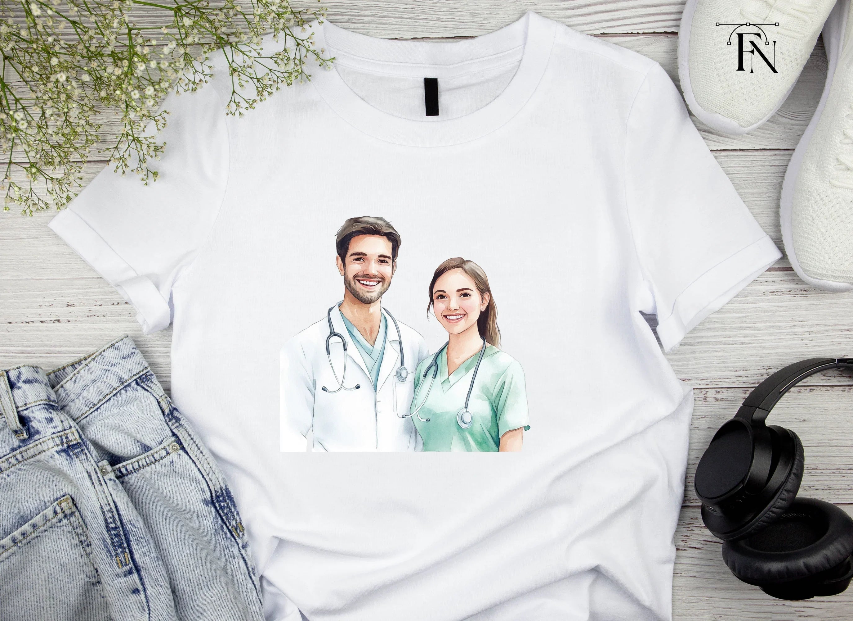Smiling Medical Professionals Clipart Bundle