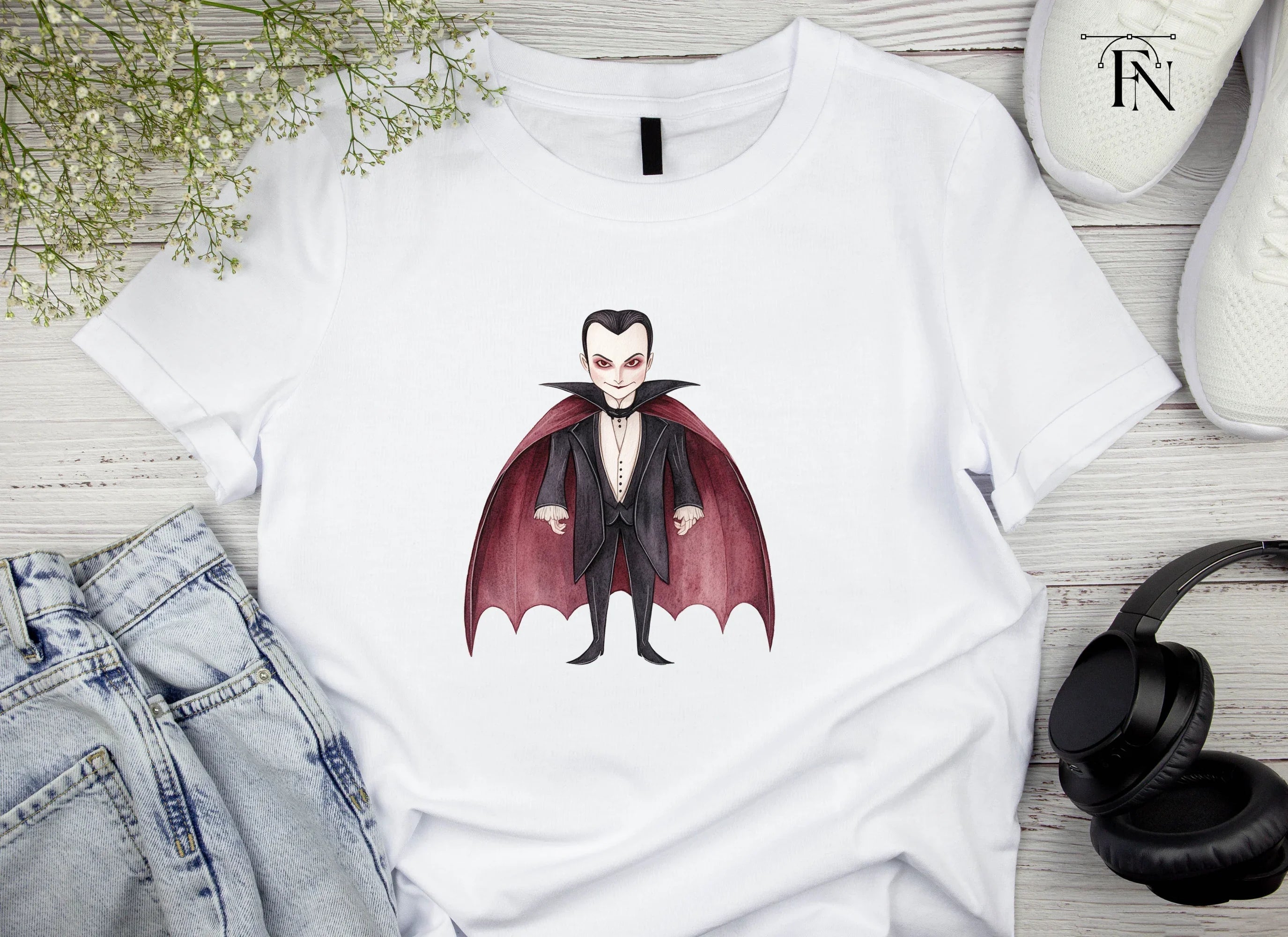 Classic Vampire Character Clipart Bundle