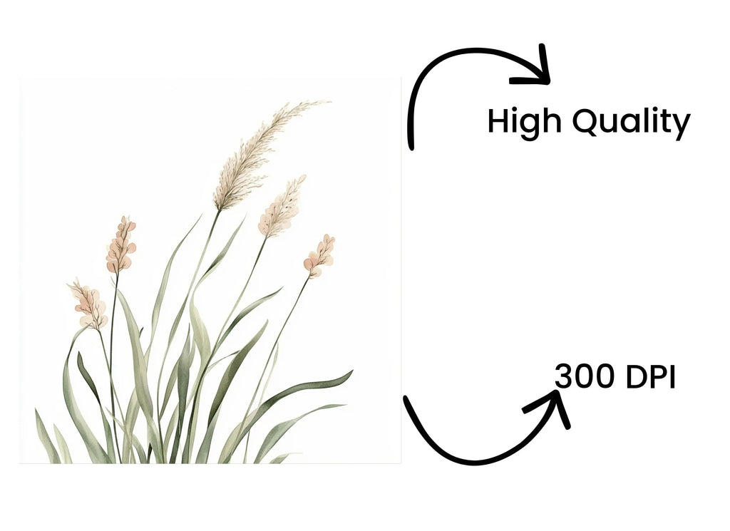 Wild Grass Clipart Bundle