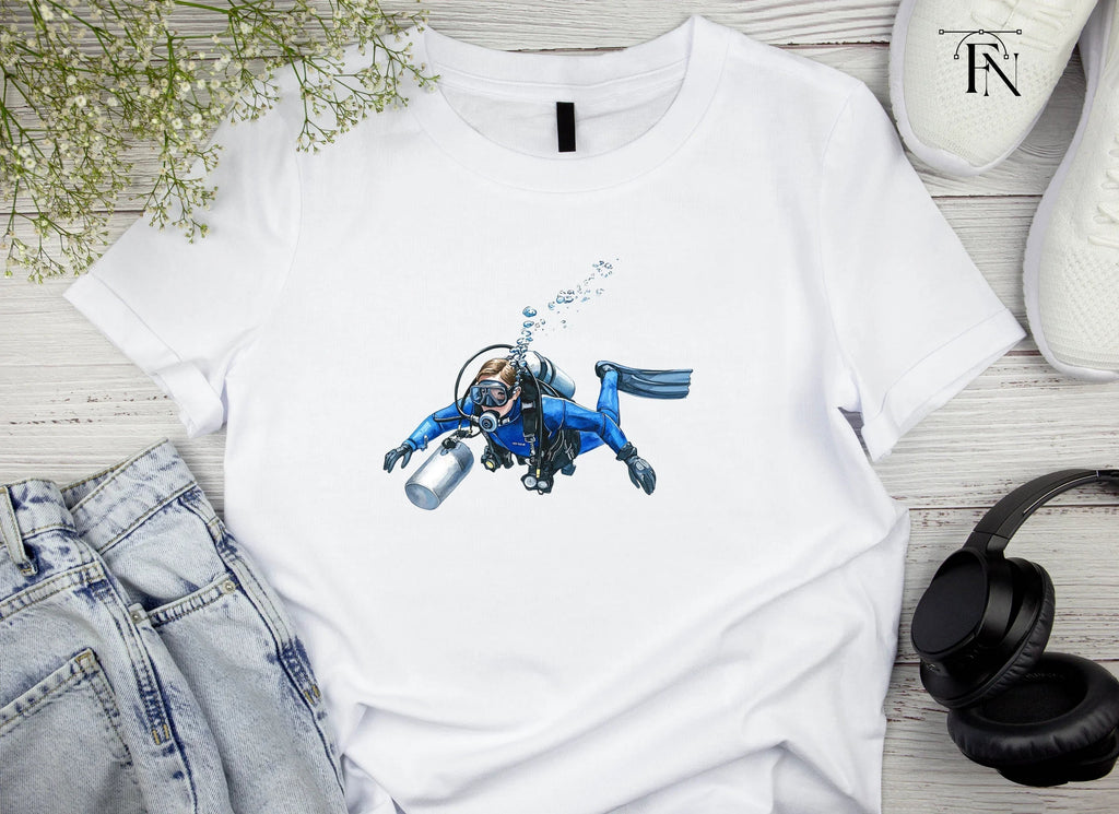 Professional Scuba Diver Clipart Bundle