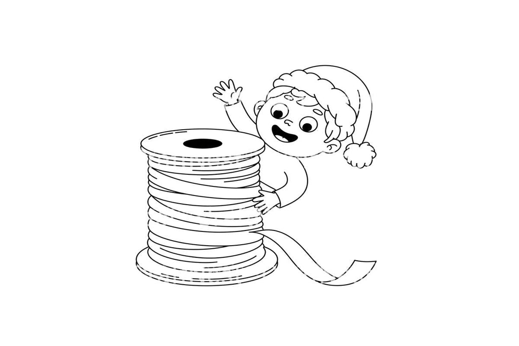 Festive Ribbon Fun Coloring Books