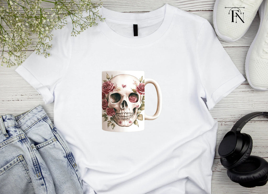Floral Skull Clipart Bundle