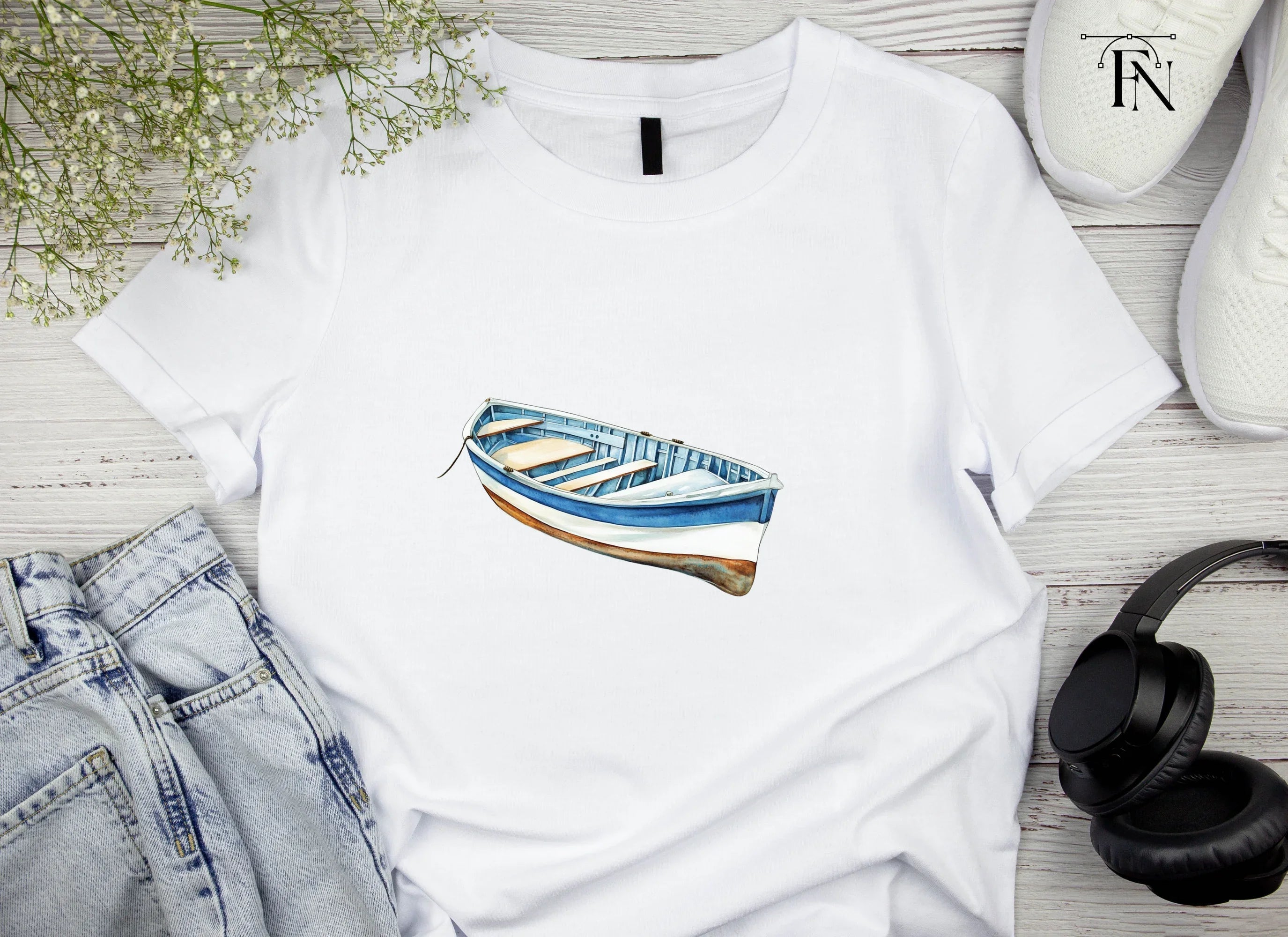 Rowboat Clipart Bundle