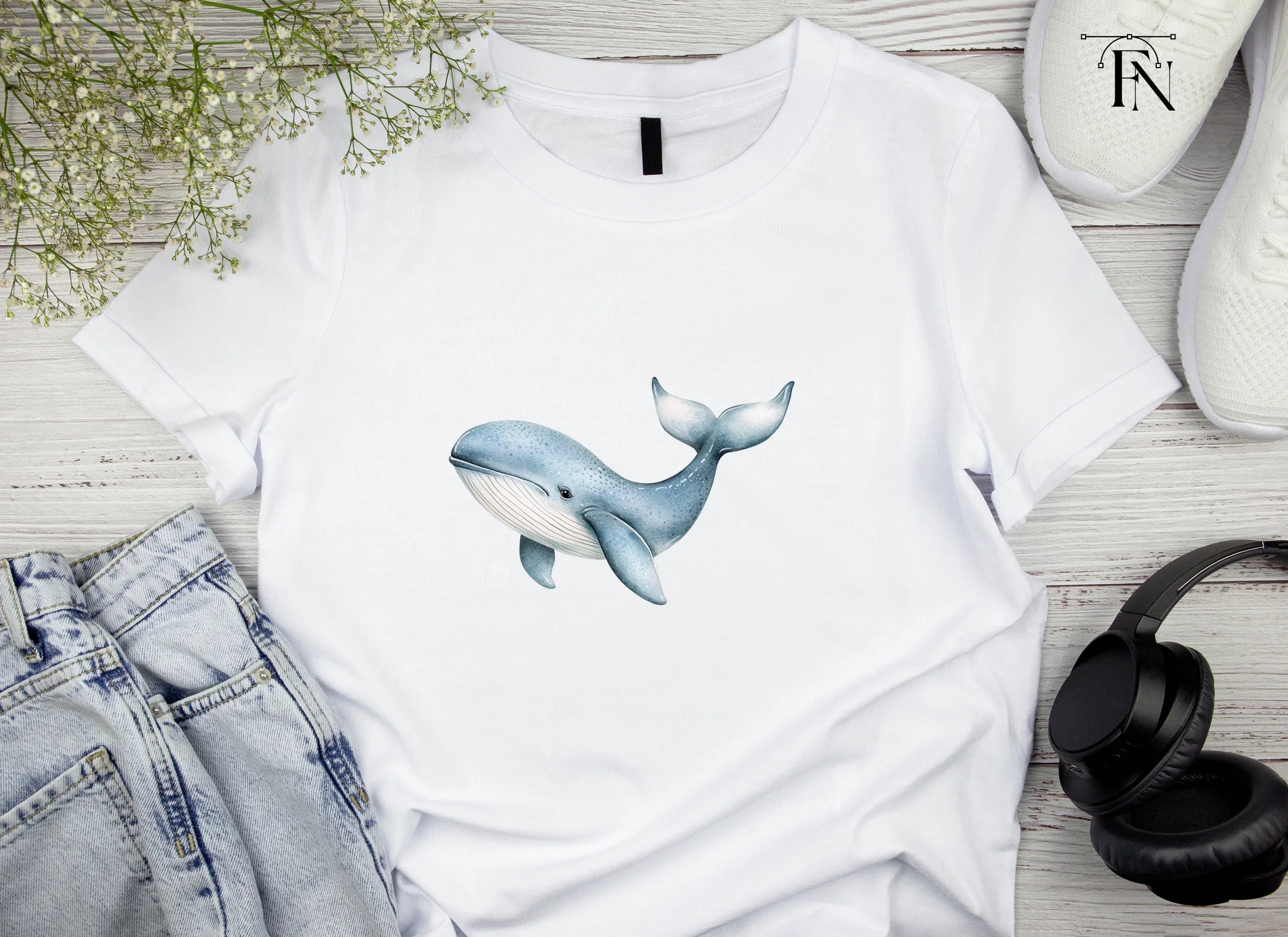 Cute Whale Clipart Bundle