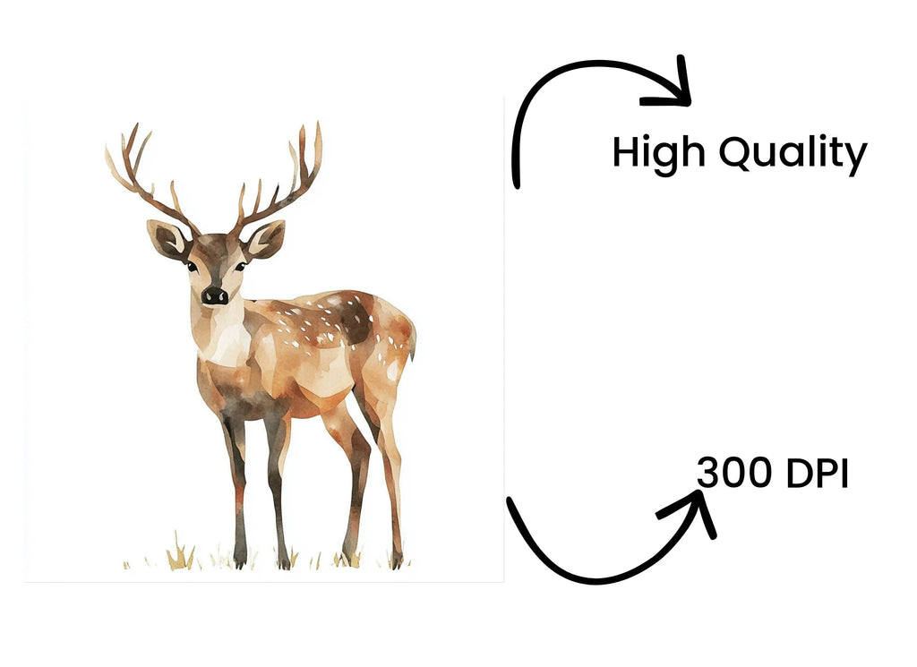 Abstract Deer Clipart Bundle