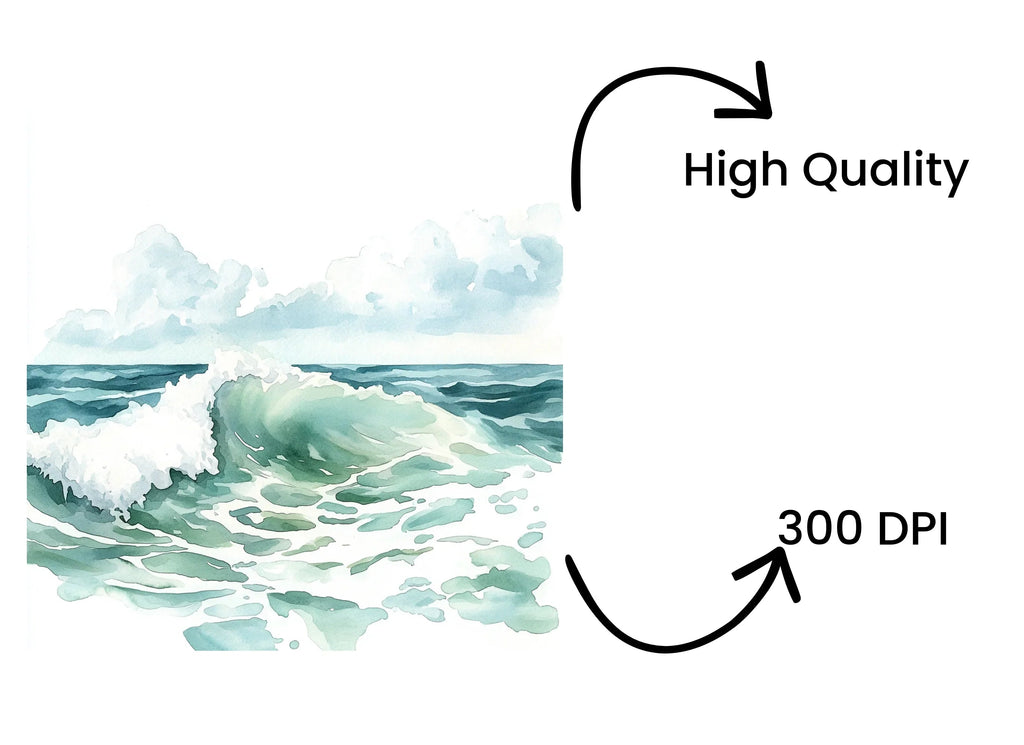 Ocean Waves Clipart Bundle