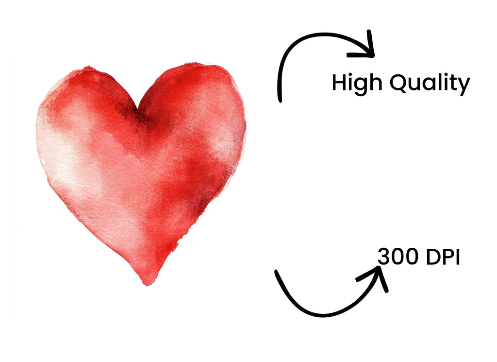 Red Hearts Clipart Bundle