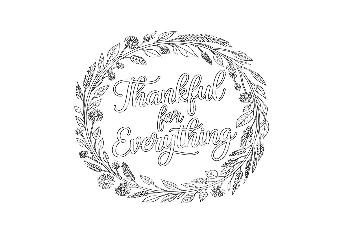 Thankful Wreath Coloring Books